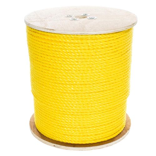 Rope and Cord Twisted Polypropylene Rope – Choose from 3 High Visibility Colors – Diameters Range from 3/8 in-3/4 in (Yellow)