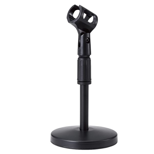 Elecom HS-DSARMBK Microphone Stand/Tabletop/Adjustable Height/Angle/Black