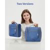 Travel toiletry bag for hanging. Blue