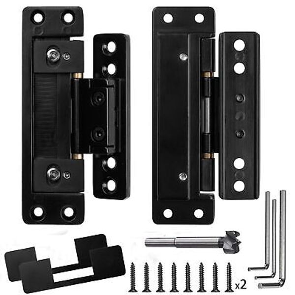 Hidden Door Hinge Adjustable Zinc Alloy Concealed Hinges 110LBS 110 Degree