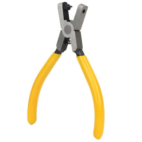 Leather Hole Punch Professional Belt Puncher Watch Hole Punch Plier Eyelet Leather Band Strap Link Belt Hand Repair Tools Yellow for Leather Canvas Paper Watch Bands Handbag Straps