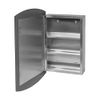 Renovators Supply Manufacturing Stainless Wall Mounted Medicine Cabinet with Mirror 24 in H x 16 in W Hanging Cabinet Storage Triple Shelf for Medicines or Bathroom Accessories with Mounting Hardware