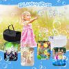 Bubbles Electric Bubble Machine, Automatic Bubble Machine, Bubble Machine, USB or External Battery Powered, Suitable for Outdoor Activities, Picnics, Parties, Weddings, etc. (Black)