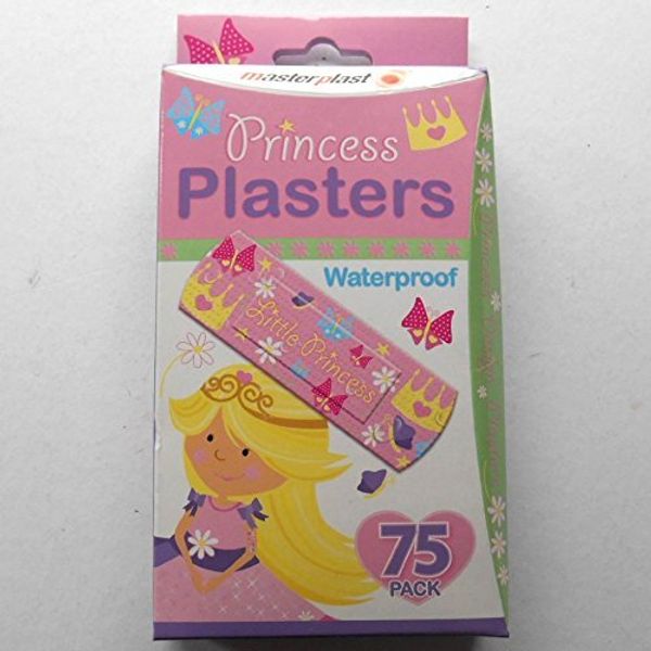 Pack of 75 Masterplast Princess Plasters - Assorted sizes - Waterproof