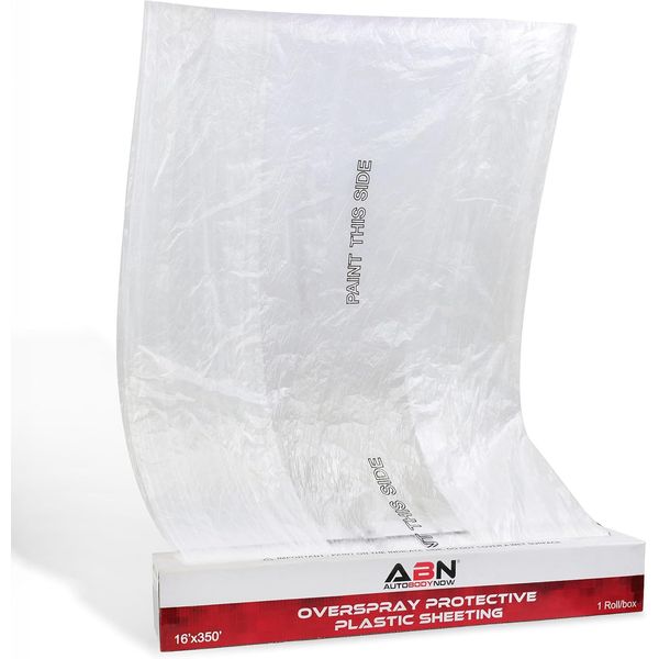 Clear Plastic Sheeting 10 Micron 16 X 350Ft – Transparent Protective Masking Fil