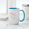 CafePress Easter Egg Cherry Blossom Mugs 15 oz (444 ml) Ceramic Coffee Mug