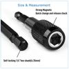 6Pcs Socket Adapter Drill Bits Set Hex Impact Driver Tools 1/4" 3/8" 1/2" Shank