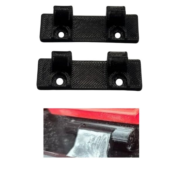 Lower Bottom Latch Hinge Replacement Part for Milwaukee 0880-20 M18 Vacuum, 2pcs Black