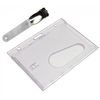 Customcard ltd® - Clear Landscape 1 Clip ID Card Holder