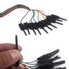Ytian USB Logic analyzer Test Hook Clip Grabber Jumper Wires & Interface Pins (10pcs, black)