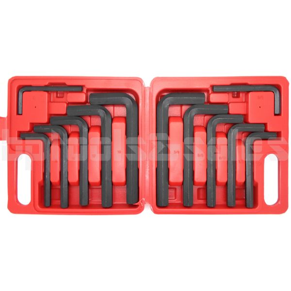 12 Pc JUMBO METRIC SAE Hex Keys Set Allen Wrenches MM Standard Large Tools 