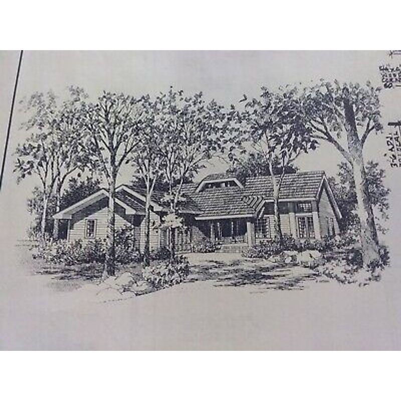 RANCH STYLE HOME BLUEPRINTS HOUSE PLANS COMPLETE SET - EveryMarket