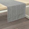 Lush Decor Gingham Check Yarn Dyed Table Runner, 13" x 72", Off-White & Black