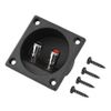 Terminal Box for Speakers Push Spring Type 2 Crimp Binding Cable Connector Acoustic Components