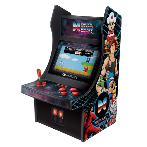 My Arcade Data East Classics Mini Player - 10 Inch Retro Arcade Machine Cabinet - Includes 35 Games