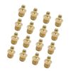 Hihaha 1/8 Inch Thread Brass Straight Grease Nipple Fitting for Car/16pcs
