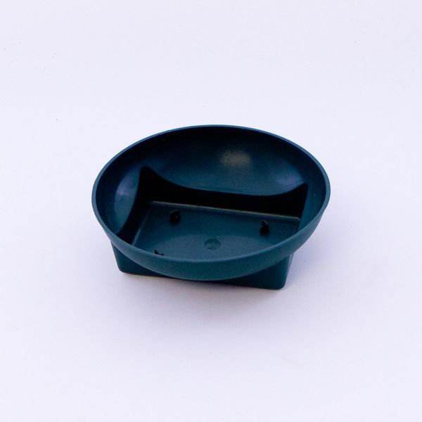 Pack of 10 Round Floral Bowls With Square Bases (Dark Green). Floral Arrangements / Wedding Displays