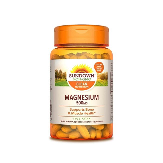 Sundown Magnesium 500mg Mineral Supplement Healthy Vitamins Minerals Care