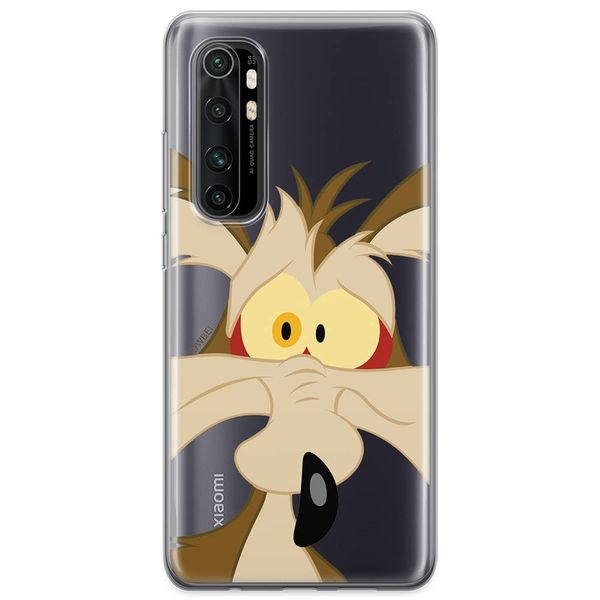 ERT GROUP mobile phone case for Xiaomi MI NOTE 10 Lite original and officially Licensed Looney Tunes pattern Coyote 001 optimally adapted to the shape of the mobile phone, partially transparent