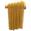 Dondor Festive Metallic Beaded Necklaces (144 Pack, GOLD)