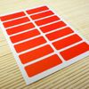 Papershop Coloured Labels (x70) - Five Colours - Red, Blue, Green, Yellow & White - Many Uses - Multi-Coloured Rectangular Colour-Coding Stickers