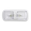 2 PACK RV 12v interior light w/switch Clear DOUBLE DOME Camper Trailer RV