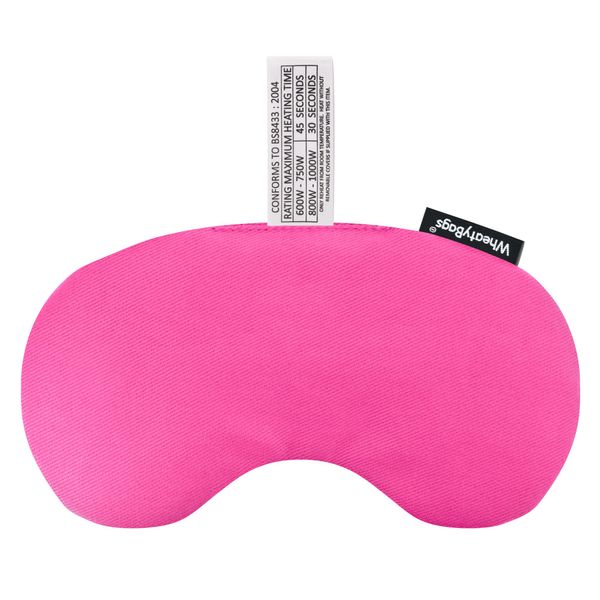 WheatyBags Wheat Bag Microwave Eye Mask Heat Pack and Ice Pack (Cotton Fabric - Hot Pink)