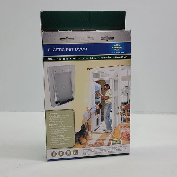 Pet Door PetSafe HPA11-10966 Plastic White Tinted Flap Size Small 1-15 LBS NOB