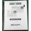 Zoom HD8 / HD16 Operation Manual: Comb Bound & Protective Covers!