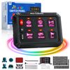 6 Gang RGB Switch Panel On/Off Toggle LED Light Circuit Relay System Box Kit 12V