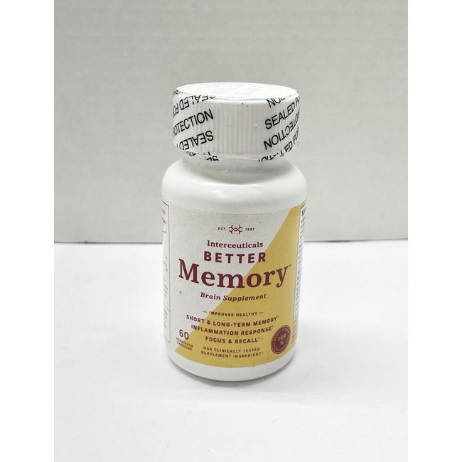 Interceuticals Better Memory - Theracurmin Curcumin Brain Support (60 Capsules)