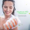 Honeycomb Exfoliating Glove [Yellow 1Pack] TPU Honeycomb Bath Mitt,Rapid Foaming Quick Drying Unisex Face and Body Scrubs