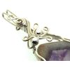 Tripache Star Amethyst Stalactite Silver Plated Wire Wrapped Pendant