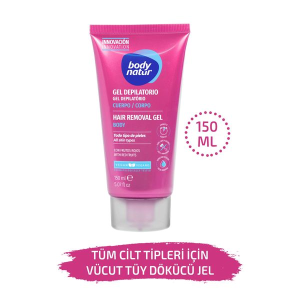 Vücut Tüy Dökücü Jel Tüm Ciltler Için Kırmızı Meyve Kokulu Krem - Hair Removal Gel Body 150ml