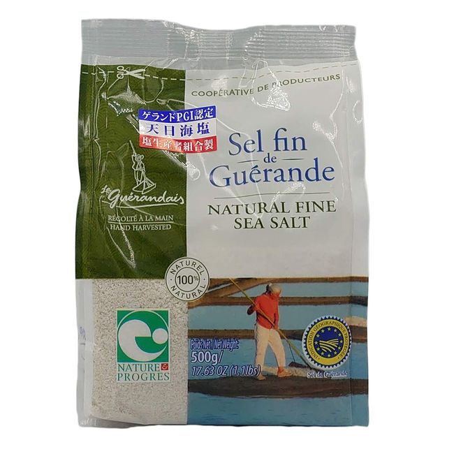 Guerande Salt, Celphane (Fine Granule, Sea Salt) 17.6 oz (500 g)