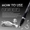 3PK Permanent Liquid Chrome Paint Pens Mirror Finish for Metal Plastic Model Rep