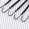 Frcolor 20ps Ponytail Hooks Holder Rubber Bands Elastic Hook Hair Tie for Hair Styling (Black)