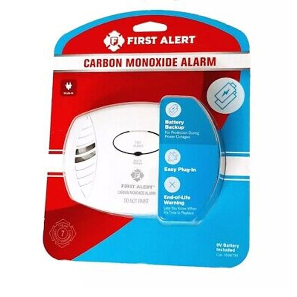 FIRST ALERT 1039718 Battery Powered Carbon Monoxide Alarm NEW