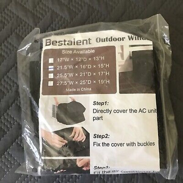 Brand New Air Conditioner Cover 21.5”W x 16”D x 15”H