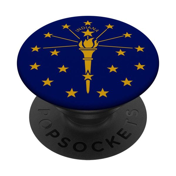 Indiana Flag PopSockets PopGrip: Swappable Grip for Phones & Tablets