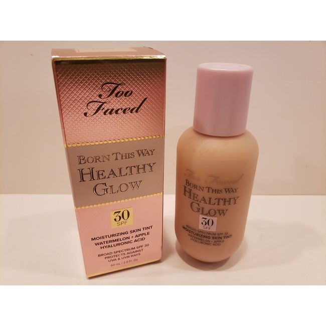 Too Faced ~ Born This Way Healthy Glow Skin Tint w/ SPF30~ Nude ~2 oz ~ NIB