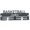 Super Cool Creation Personalised "Basketball" Medal Hanger - White