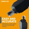 POWERTEC 71036 Squaring Chisel w/Premium Grade HSS Blade | Hinge Recess Corner Wood Chiseling Tool