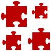 Plexiglas® Cut 3-50 cm Puzzle Red, Size: 11 cm, Pack of 1