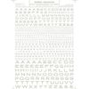 Extended Gothic Letters, White by Woodland Scenics