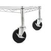 4" Casters with 2 Locking casters, 3/8" Bolt Size, 4-Pack