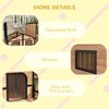 Wooden Elevated Backyard All Weather Rustic Log Cabin Pet Dog House Kit