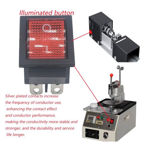 KCD4 AC16A/ 250V/125V/20A 6 Pin Red Rocker Switch Suitable for Water dispensers, Motorcycle Lights,Toy Cars, Treadmills, Desktop Grinders, Electronic Equipment Power switches,Lawn Mower and Snowblower