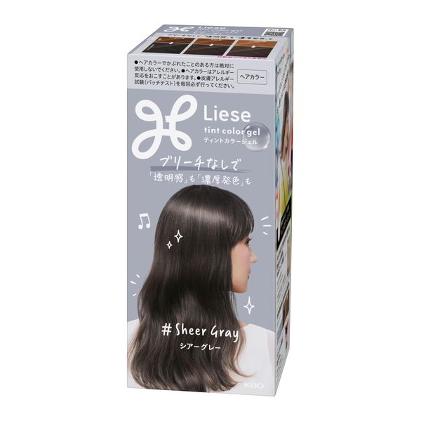 Liese Kao Tint Hair Color Gel Sheer Gray