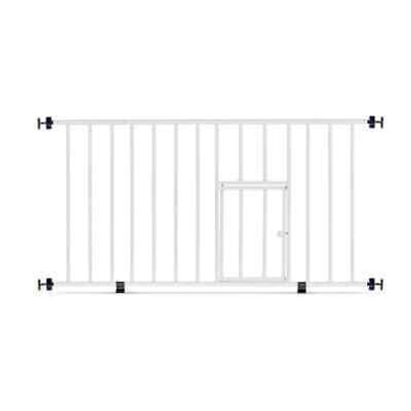 NEW MINI Expandable Extra Wide Pet Gate Small Pet Door (916006), White 18-31.5"